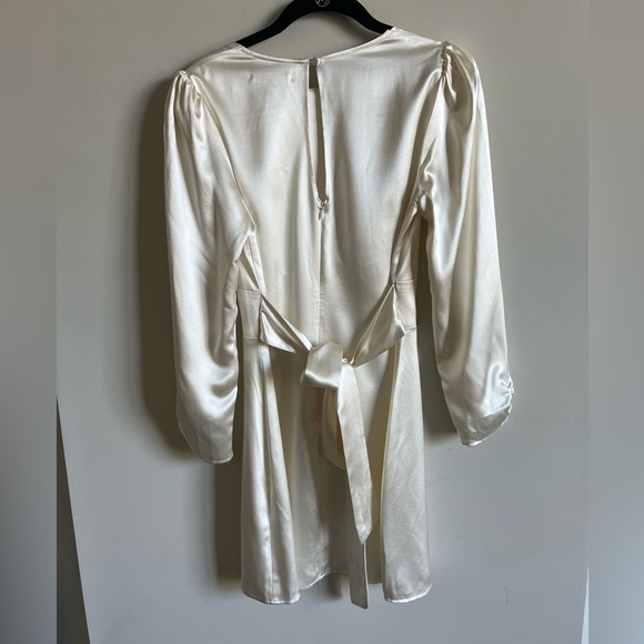 Reformation Rudo Silk Long Sleeve Dress - Picture 6 of 13